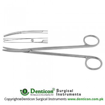 Metzenbaum-Fino Delicate Dissecting Scissor Curved - Blunt/Blunt Slender Pettern Stainless Steel, 20 cm - 8"